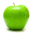 wet green apple 2