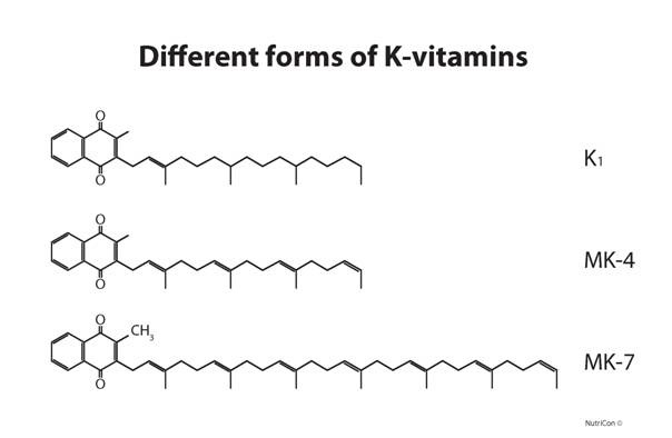 Figure 9: Forms of vitamin K that are available as supplements.